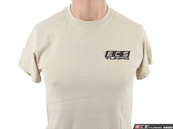 Sand With Black Melting ECS Short Sleeve T-Shirt - Medium