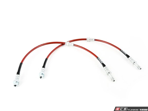 ECS Exact-Fit Stainless Steel Brake Lines - Front