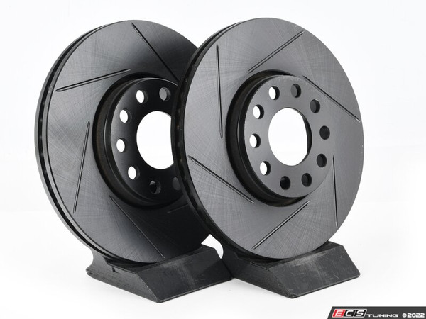 Front V5 Slotted Brake Rotors - Set (288x25)