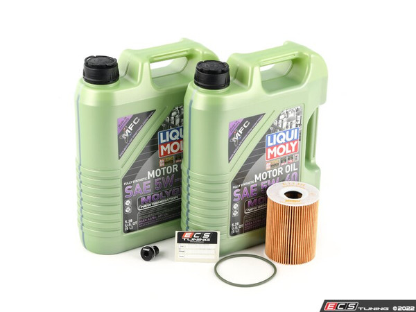 Liqui Moly Synthoil Oil Service Kit (5w-40) - With ECS Magnetic Drain Plug
