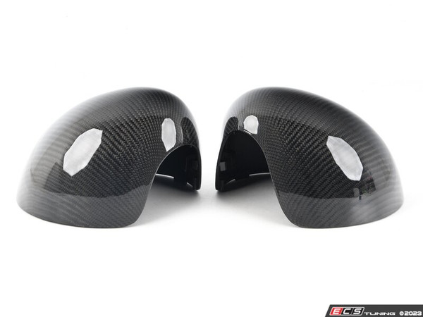 JCW Style Carbon Fiber Mirror Cap Clip In Covers - Set