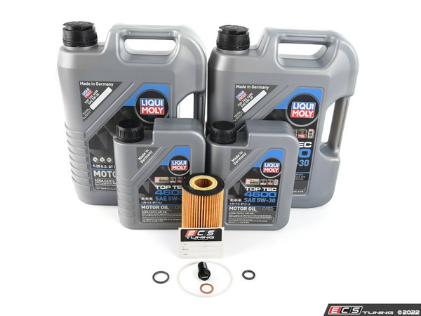 Liqui Moly Top Tec 4600 Diesel Oil Service Kit - With ECS Magnetic Drain Plug (5w-30)
