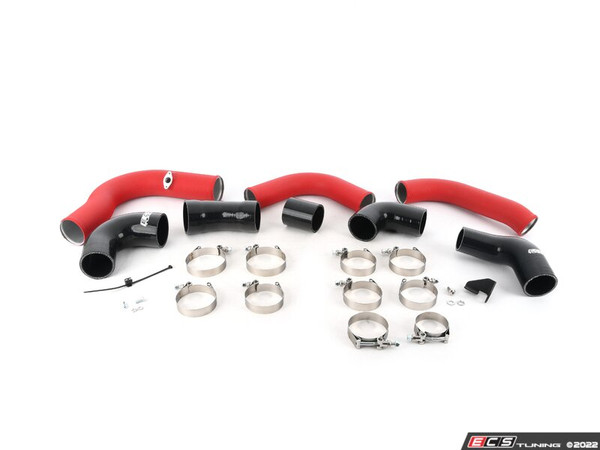 MK8 GTI Intercooler Charge Pipe Kit - Wrinkle Red