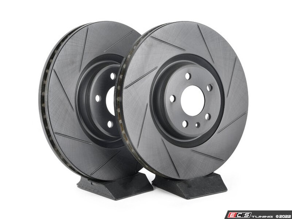 Front V5 Slotted Brake Rotors - Set (356x34)