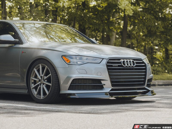 Audi C7.5 S6 / A6 S-Line Front Lip Spoiler - Gloss Black