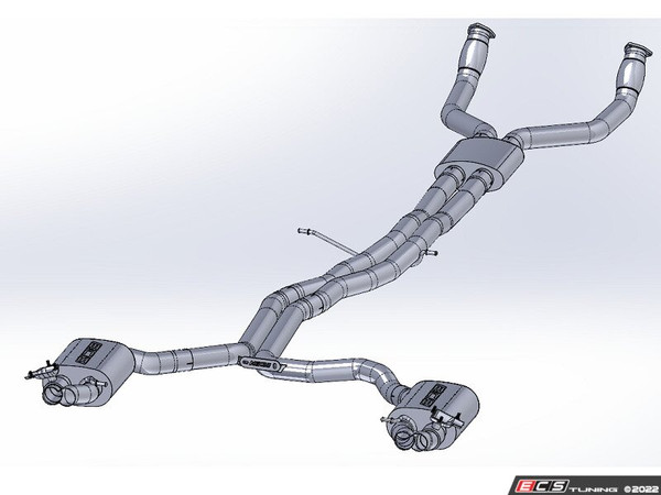 C7 RS7 Cat Back Valved Exhaust