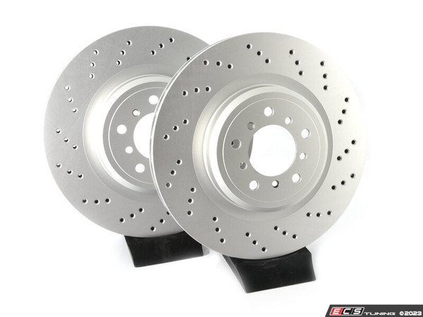 Front V5 Drilled Brake Rotors - Set (360x30)