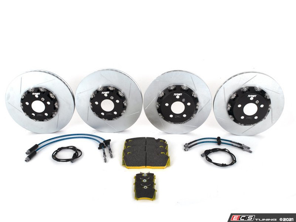 Turner Motorsport Front And Rear Full-Floating Slotted TrackSport Rotors Performance Kit - A90
