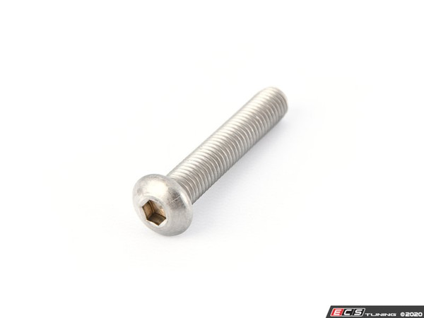 Button Head Hex Drive Screw, Passivated 18-8 Stainless Steel, M10 X 1.50 Mm Thread, 55mm Long
