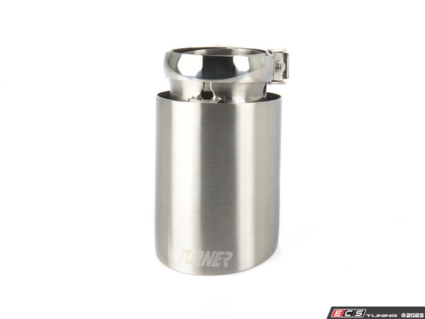 3.5" Universal Brushed Aluminum Swivel Exhaust Tip - Priced Each