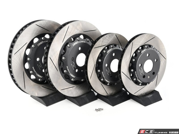 8V RS3 - 2-Piece Slotted Brake Rotors - Front and Rear