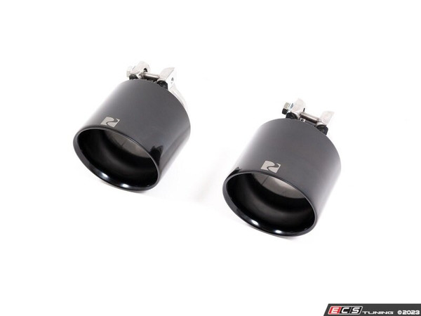 Rennline Universal 4" Exhaust Tips - Black Chrome