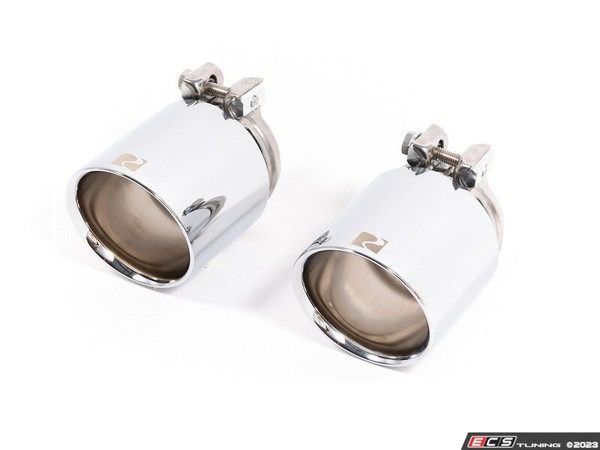 Rennline Universal 3.5" Exhaust Tips - Silver