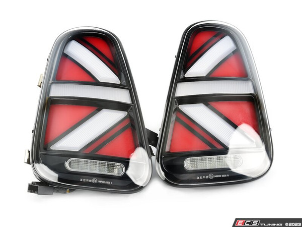 MINI Cooper Union Jack LED Clear/Black Led Taillights R50 R52 R53 2002-2008 - Set