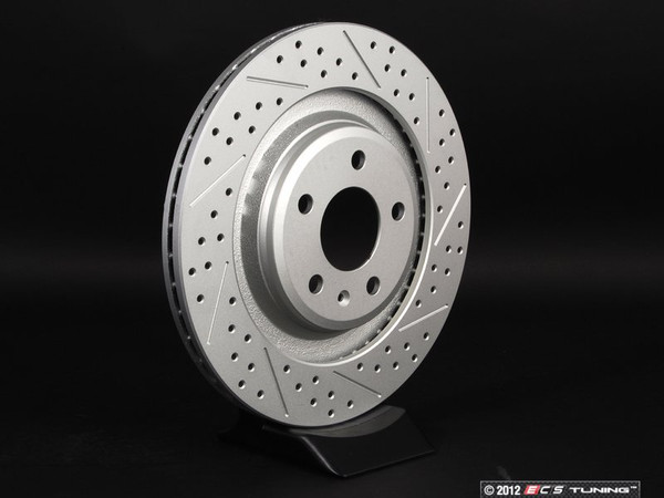 Brake Rotor Cross Drilled & Slotted Geomet Coated - Left - (NO LONGER AVAILABLE)