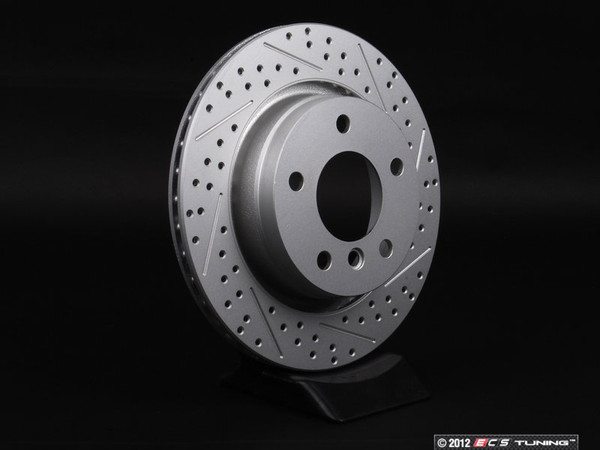 Brake Rotor - Cross Drilled & Slotted Geomet Coated - Left - (NO LONGER AVAILABLE)