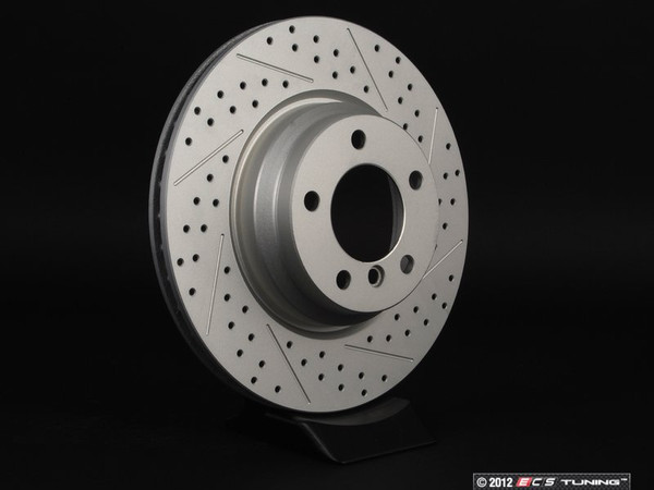 Cross Drilled And Slotted Brake Rotor - Left (330x24)