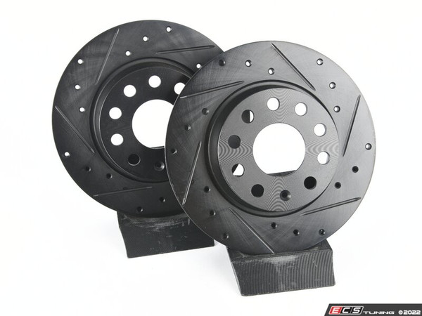 Rear V5 Drilled & Slotted Brake Rotors - Set (272x10) - ES4668305