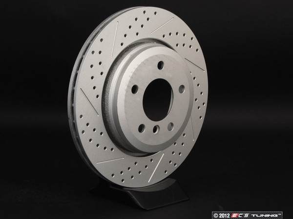 Brake Rotor - Cross Drilled & Slotted Geomet Coated - Right - ES2194028