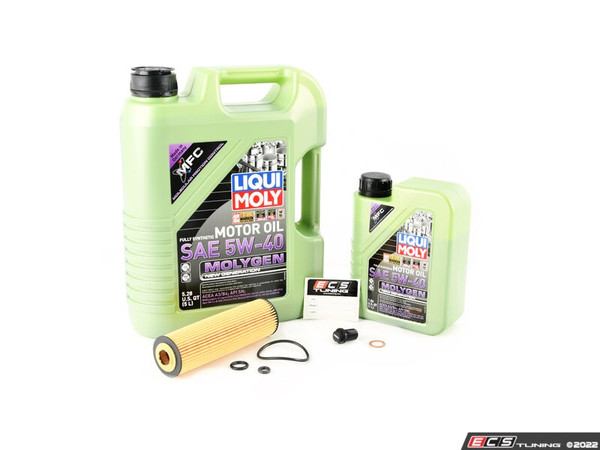 Liqui Moly Molygen Oil Service Kit (5w-40) - With ECS Magnetic Drain Plug - ES4642903