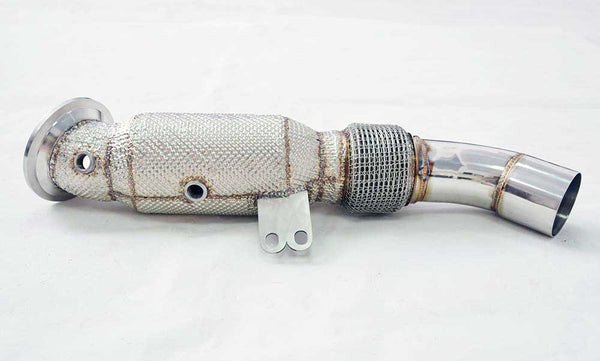 Racing Dynamics Catted Downpipe W/ Heat Shield - BMW / / M240I / 340I / 440I / 540I | 130.10.58.150