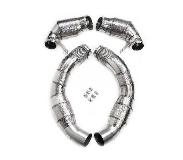 Racing Dynamics Catted Downpipe With Heat Shield - BMW / S63 / F90 M5 2017+ | 130.10.63.420