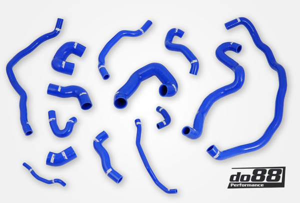 do88 BMW 135i 335i E82 E90 (N54) Coolant hoses Blue - do88-kit222B