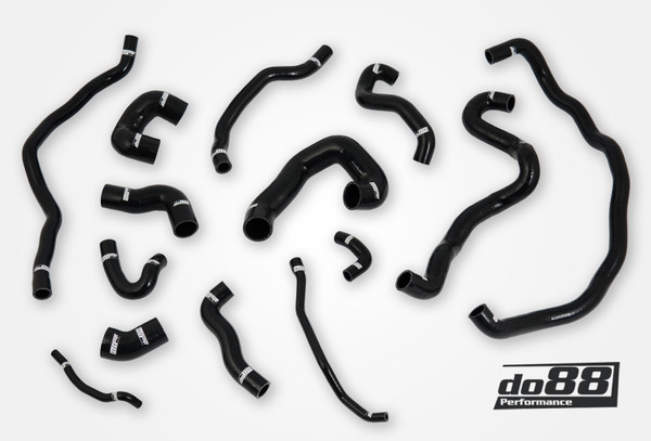 do88 BMW 135i 335i E82 E90 (N54) Coolant hoses Black - do88-kit222S