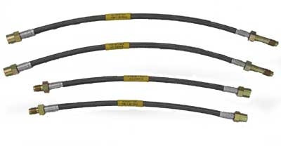 Steel Braided Brake Line Kit  - Front & Rear Lines
