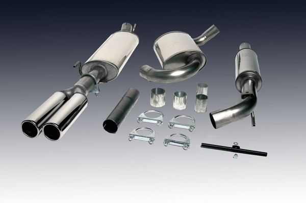 Mototec Touring Edition Cat-Back Exhaust Kit - Jetta III 2.0L 8V / VR6
