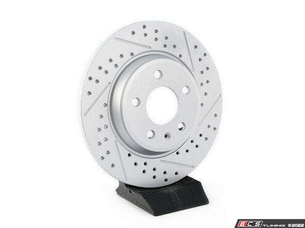 Brake Rotor Cross Drilled & Slotted Geomet Coated - Left | ES2189859