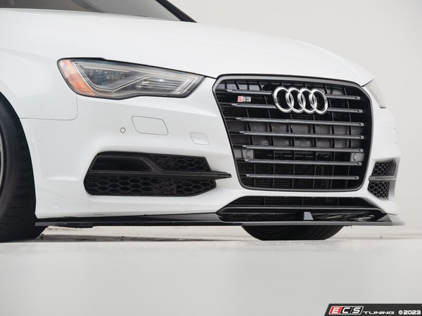 Audi 8V (Pre-Facelift) 15-16 S3 / A3 S-Line Front Lip Spoiler - Gloss Black | ES4753380