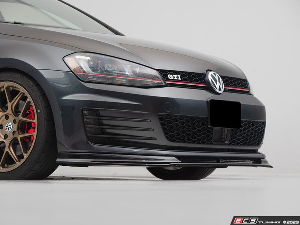 MK7 GTI Gloss Black Front Lip Spoiler (Version 2) | ES4752823