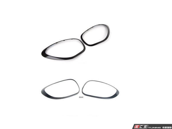 Headlight And Taillight Trim Rings Set Jet Black -  R61 MINI Paceman | ES4750713