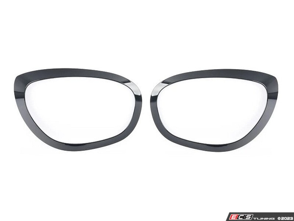 F60 MINI Countryman Headlight Trim Ring Black Line - Set | ES4780997
