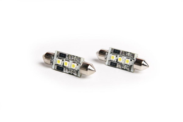 EMD Festoon 39mm 3SMD 3528W CANBUS LED - Pair