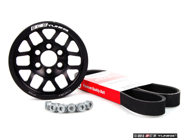 Lightweight Underdrive Pulley Kit - Black