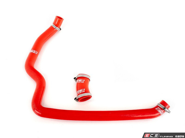 Silicone Diverter Valve Hose Set (2-pieces) - Red