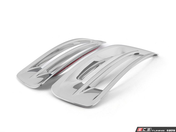 Chrome Front Bumper Grille Trim - Pair