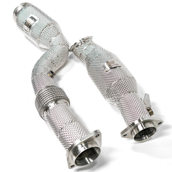 EST High Flow Downpipe w/Heat Shield - BMW G80 M3 / G82 G83 M4 / G87 M2 S58