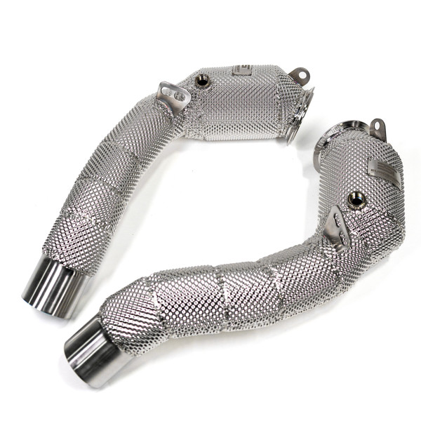 EST High Flow Catted Downpipe w/Heat Shield - BMW F10 M5 / F12 F13 M6 4.4T S63