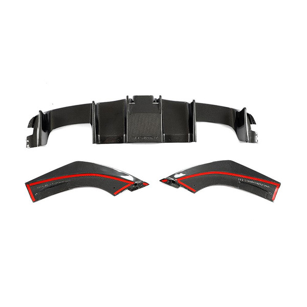 EST Carbon Fiber Rear Diffuser with Led Light- BMW M2 Standard & Competition - F87