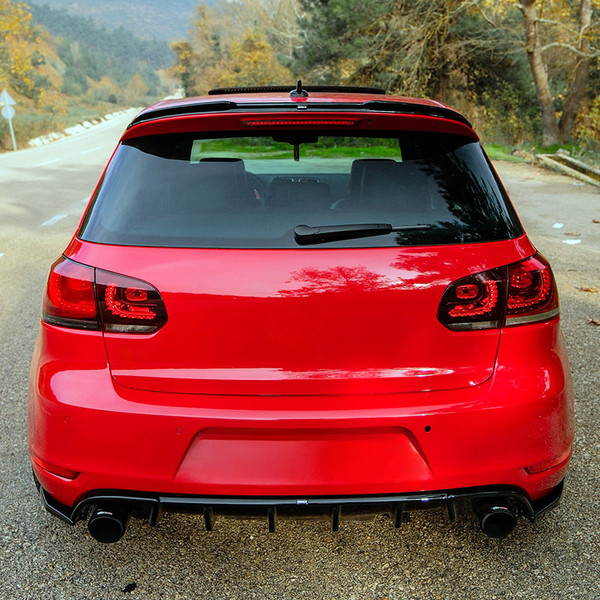 Roof Spoiler Gloss Black - VW VOLKSWAGEN Golf MK6 GTI / R 2008-2012
