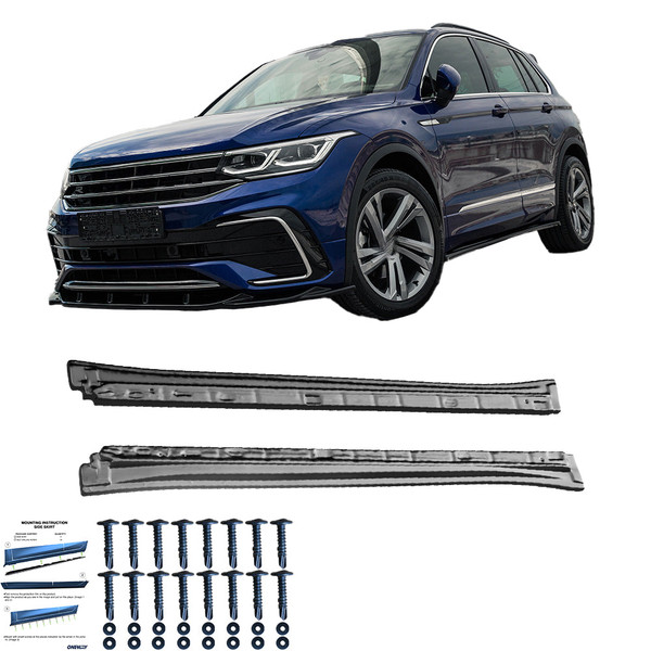 Body Kit Gloss Black - VW VOLKSWAGEN Tiguan R-Line MK2 Facelift 2020-2024
