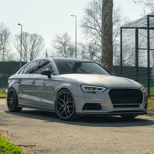 Side Skirts Gloss Black - AUDI A3 8V Facelift Sedan 2016-2020