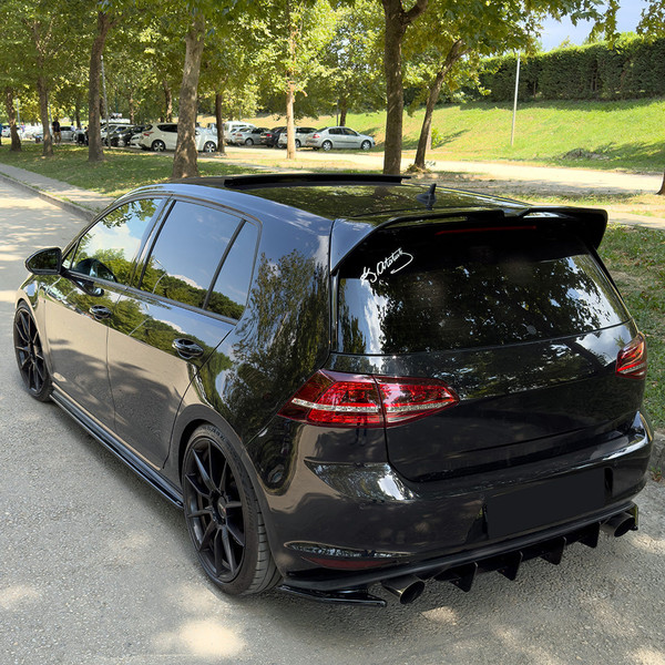Side Skirts Gloss Black - VW VOLKSWAGEN Golf MK7 GTI 2013-2016