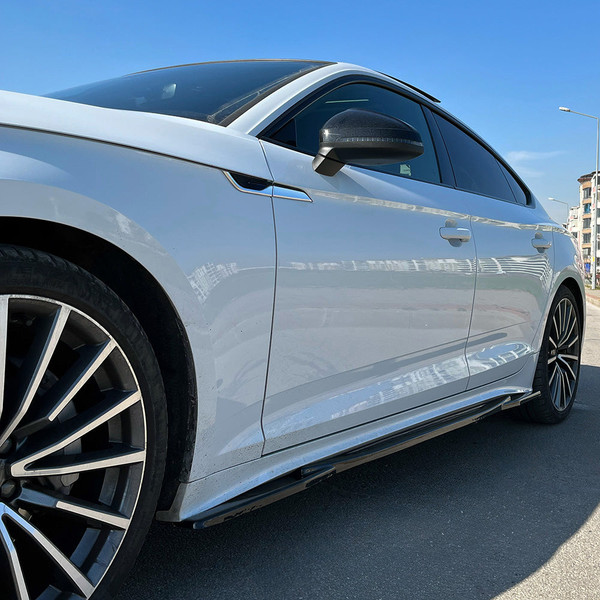 Side Skirts Gloss Black - AUDI A5 S-Line / S5 Sportback F5 Facelift 2019-2024