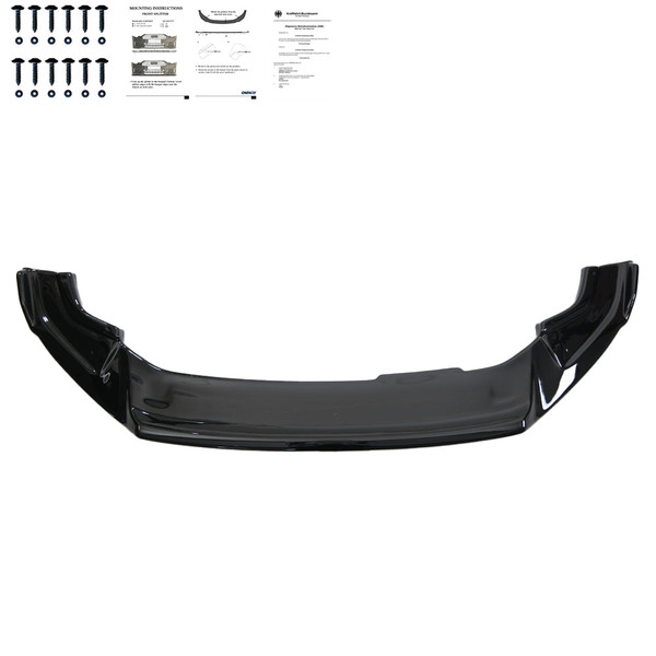 Front Splitter Gloss Black - VW VOLKSWAGEN Golf MK7.5 R 2017-2020 v2 with ABE TÜV