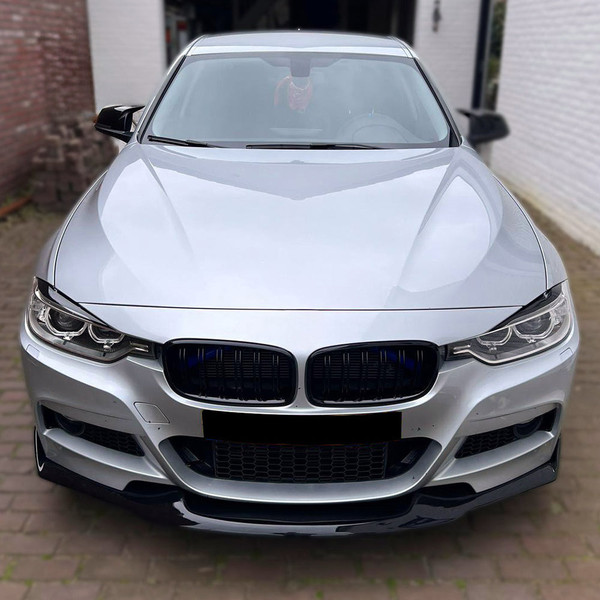 Front Splitter Gloss Black - BMW 3 Series F30 M-Tech 2012-2019 with ABE TÜV
