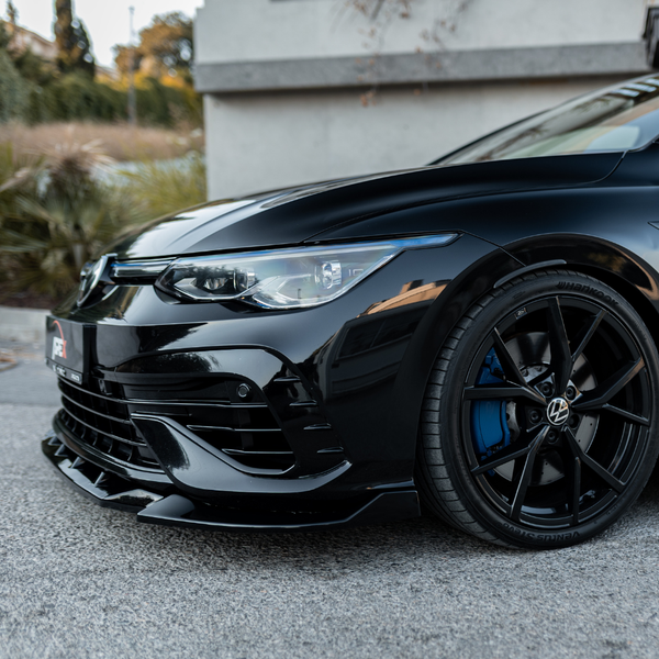 Front Lip Spoiler Gloss Black for VW Golf Mk8 R
